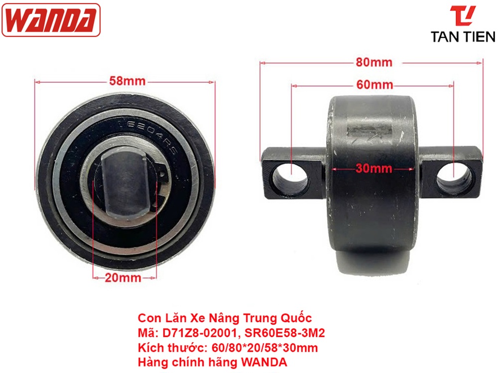 Con Lăn Xe Nâng HELI D71Z8-02001 (SR60E58-3M2)